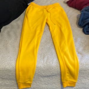 Yellow sweatpants